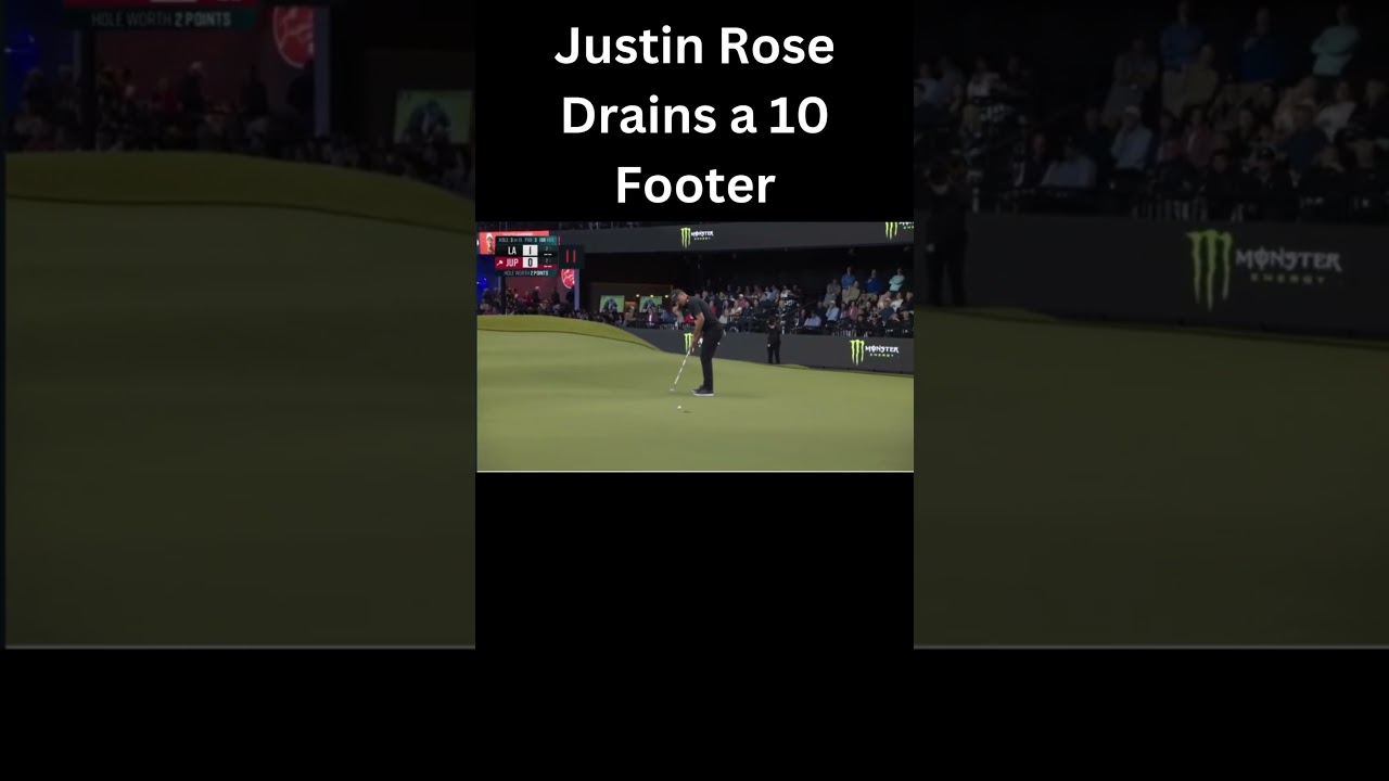 TGL Golf Highlights: Justin Rose Sinks a Clutch 10 Foot Putt!
