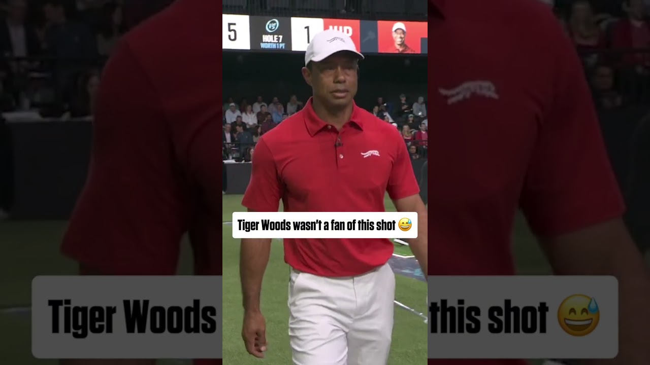 Tiger Woods' reaction 🤣