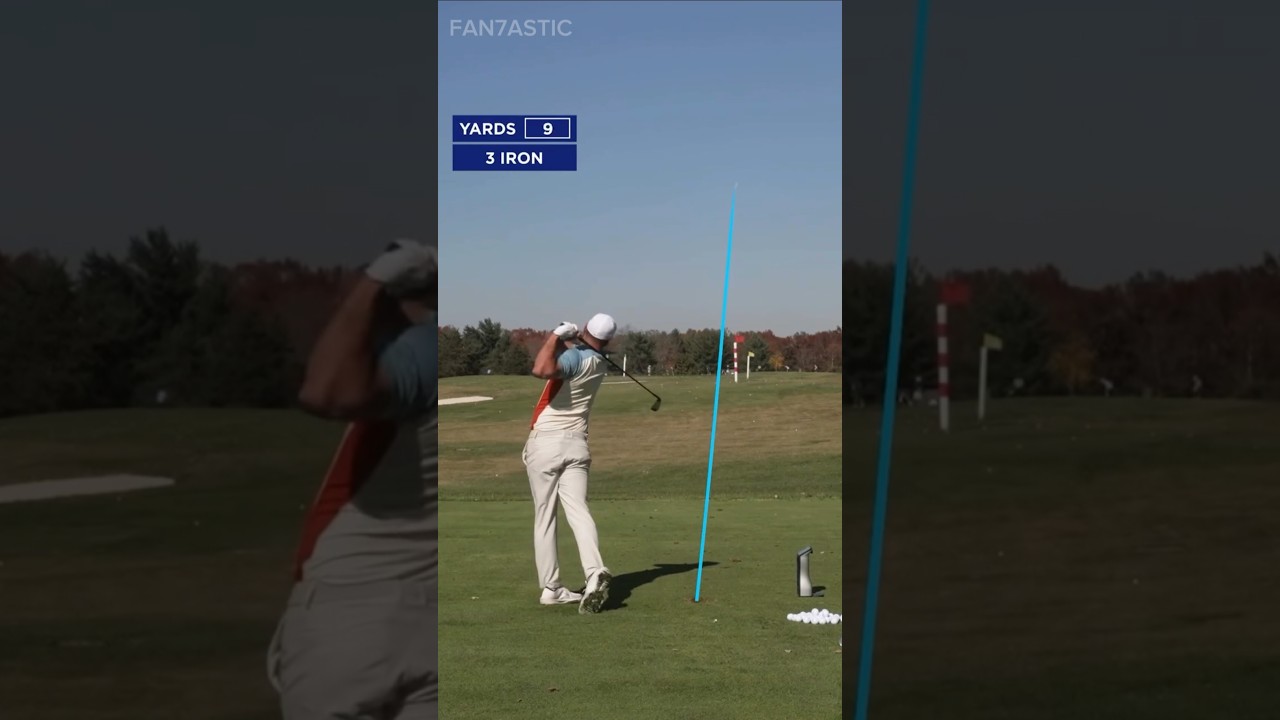 PGA Brooks Koepka 255 yard 3 Iron Swing