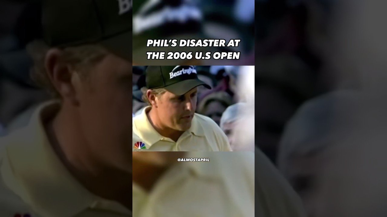 Phil Mickelson blowing the 2006 US Open