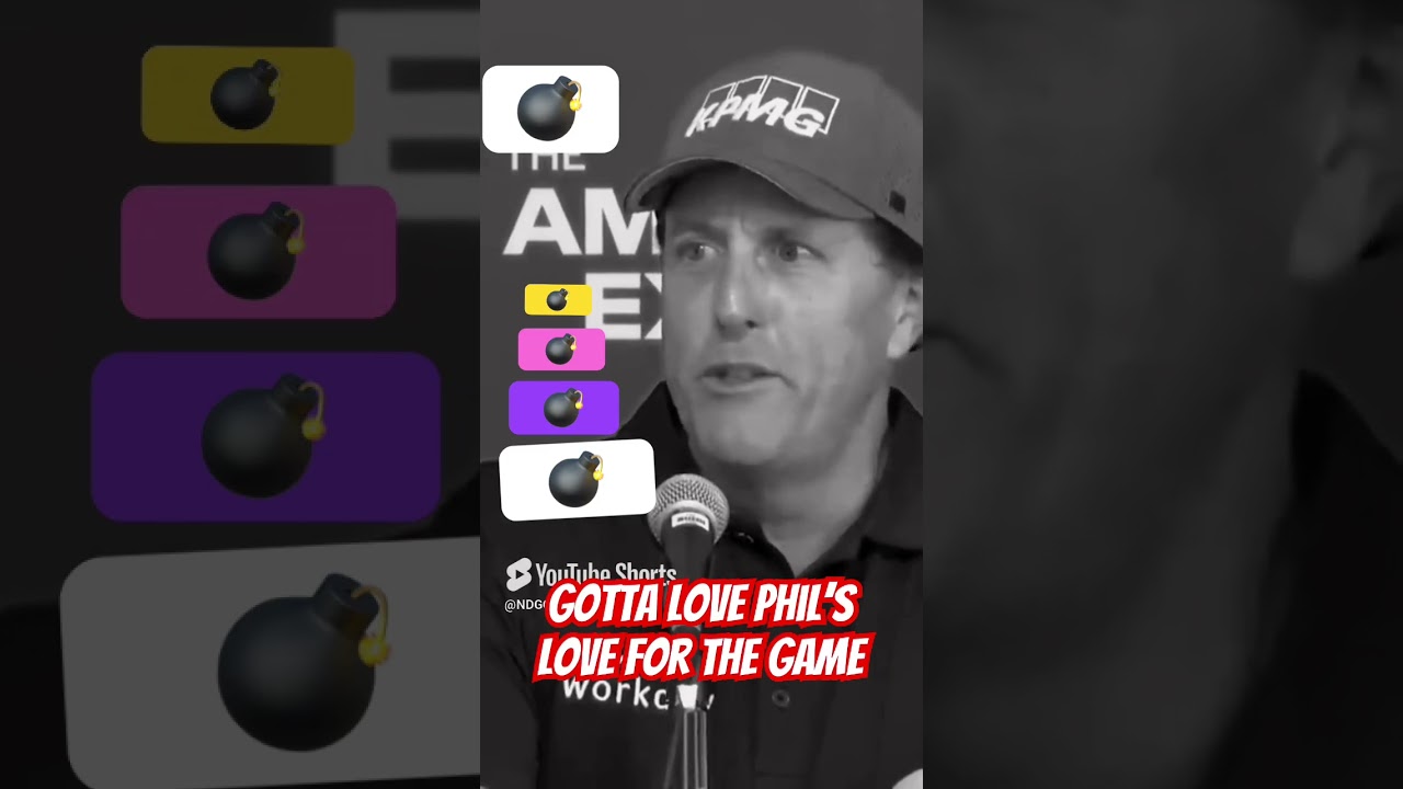 Phil Mickelson explaining why he is not playing the Champions Tour. Bombs! #golf #golfing #golfer