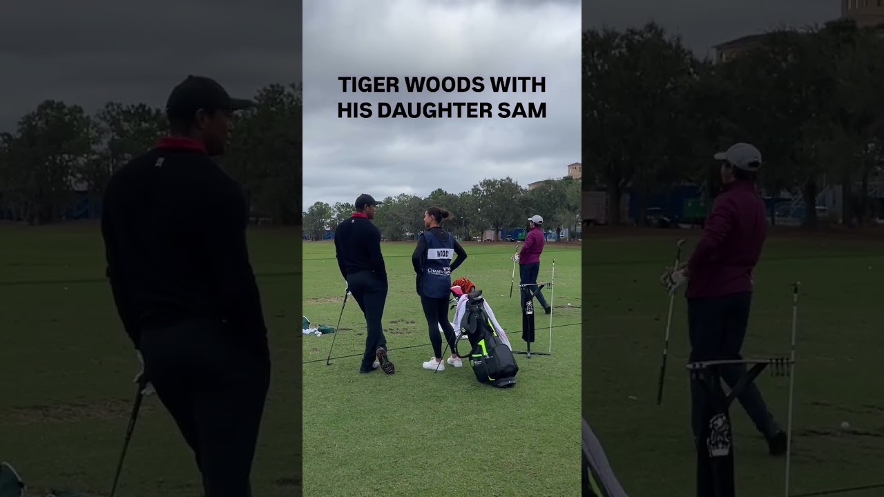 Tiger Woods is so close with his daughter Sam. ♥️ #tigerwoods #Samwoods #charliewoods #golf #pgatour