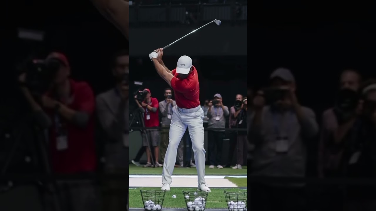 Tiger Woods Iron Swing Slow Motion 2025 | Face On