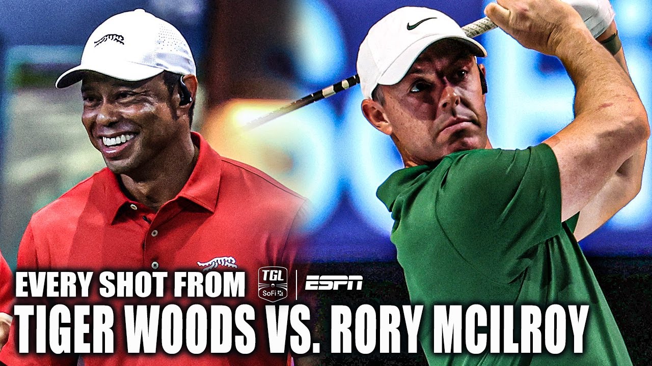 Tiger Woods vs. Rory McIlroy ⛳️ EVERY SHOT from their first TGL matchup | TGL on ESPN