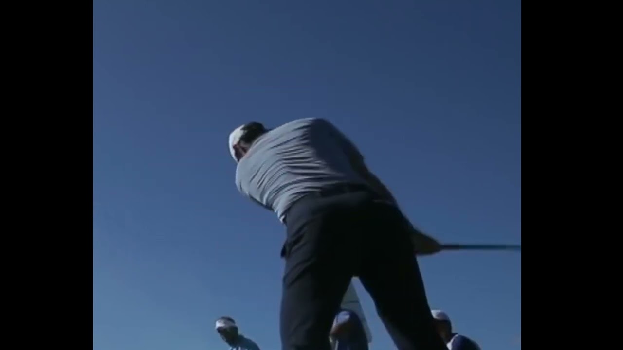 Rory McIlroy's right arm movements from a different angle
