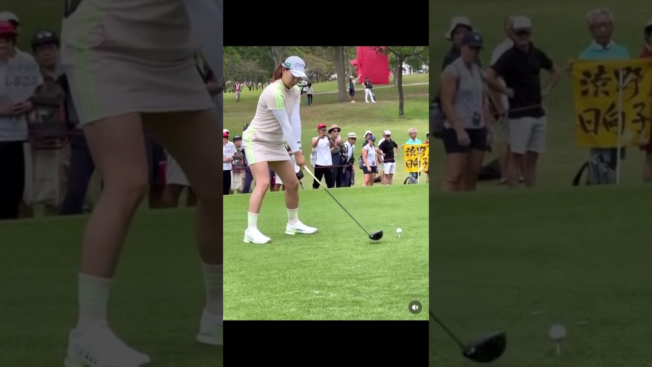 渋野日向子 Hinako Shibuno #golf #綺麗なスイング #ゴルフ #綺麗なスイング #ゴルフ #美しいスイング #美しいスイング #golfswing #美スイング