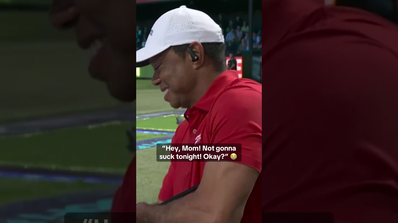 Tiger Woods to his mom 🤣