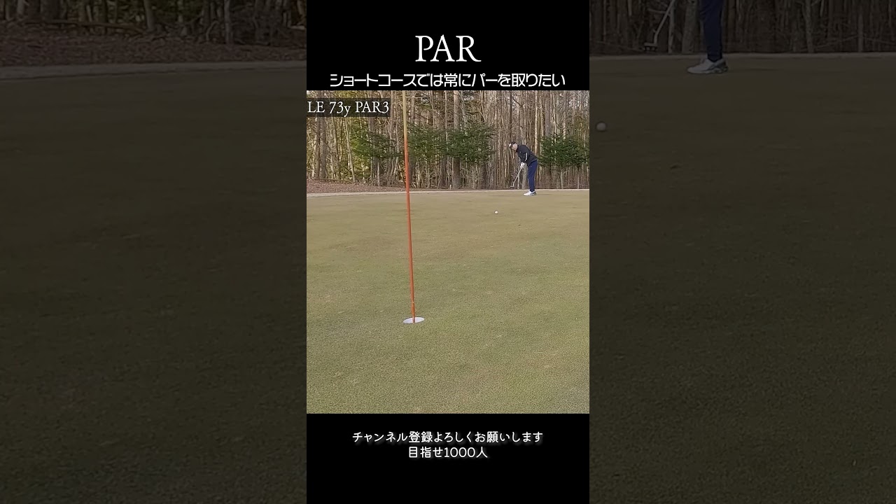１００ｙは確実にグリーンを捕えたい　 #ゴルフ #ショートコース