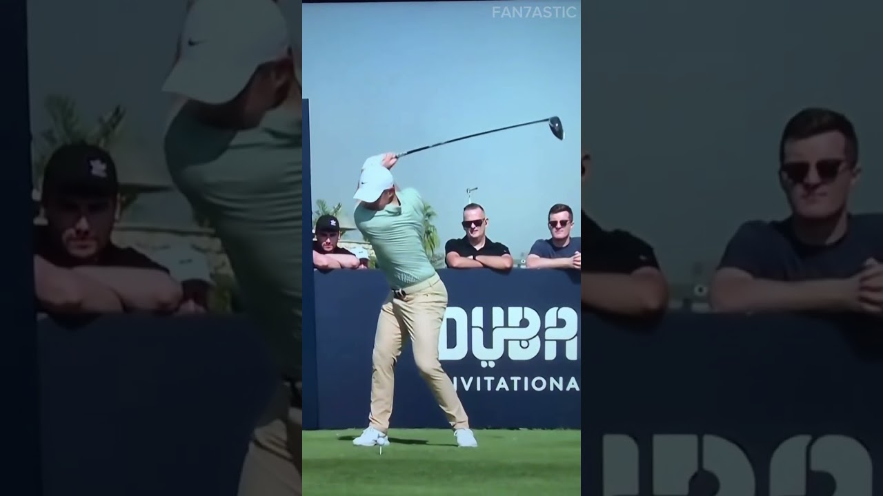 PGA Rory Mcilroy Golf Driver Swing Slow Motion