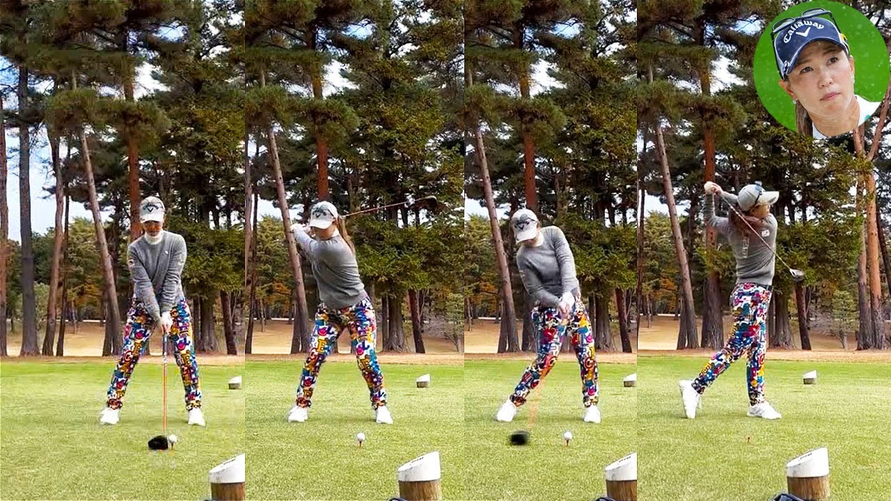 Momoko Ueda 上田桃子 プロゴルファー DRIVER SHOT SLOW MOTION !!!