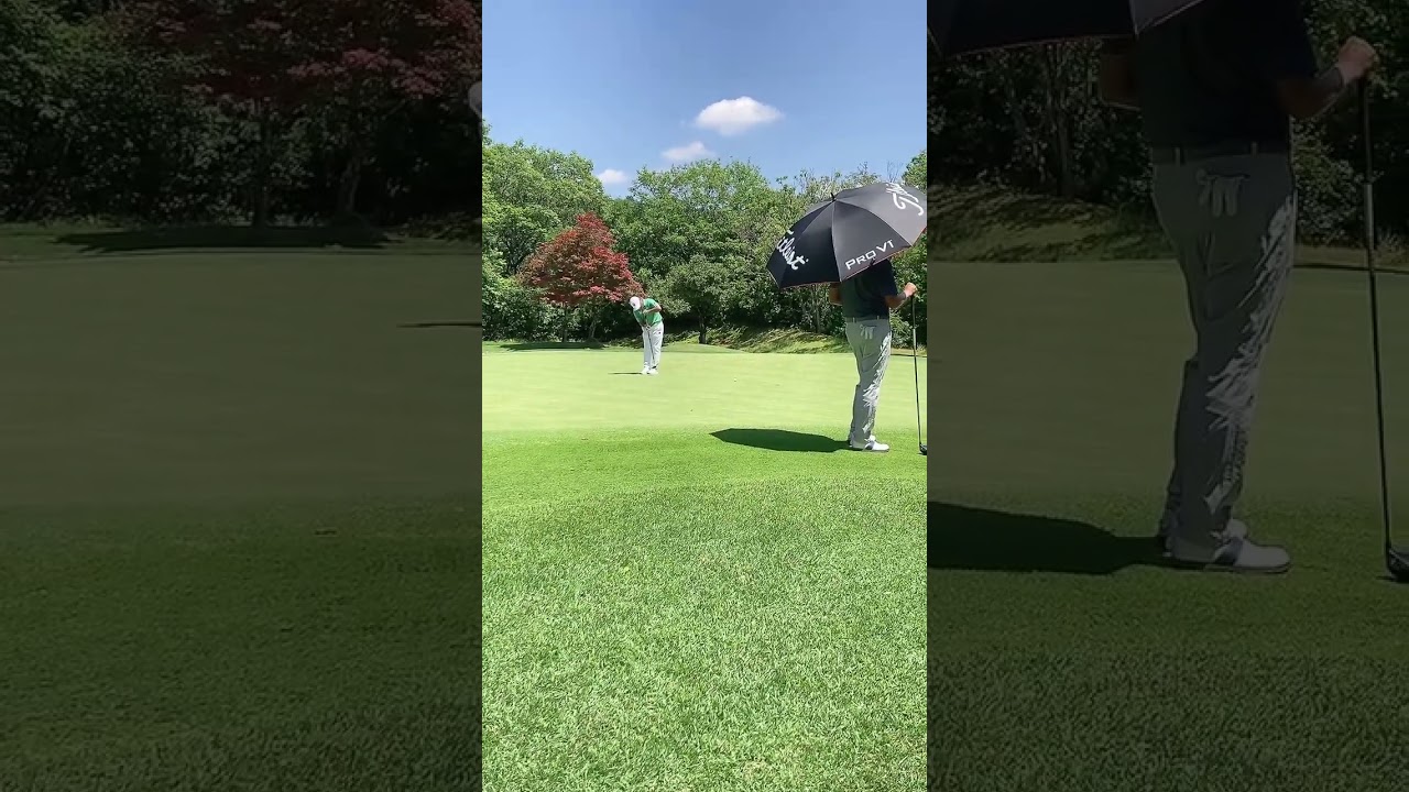 #宮里優作 プロ　第91回日本プロゴルフ選手権大会 2024 予選2日目　2024/7/5 #golf #ゴルフ #日本プロゴルフ選手権 #志野 OUT7番 #パッティング  #ショートホール