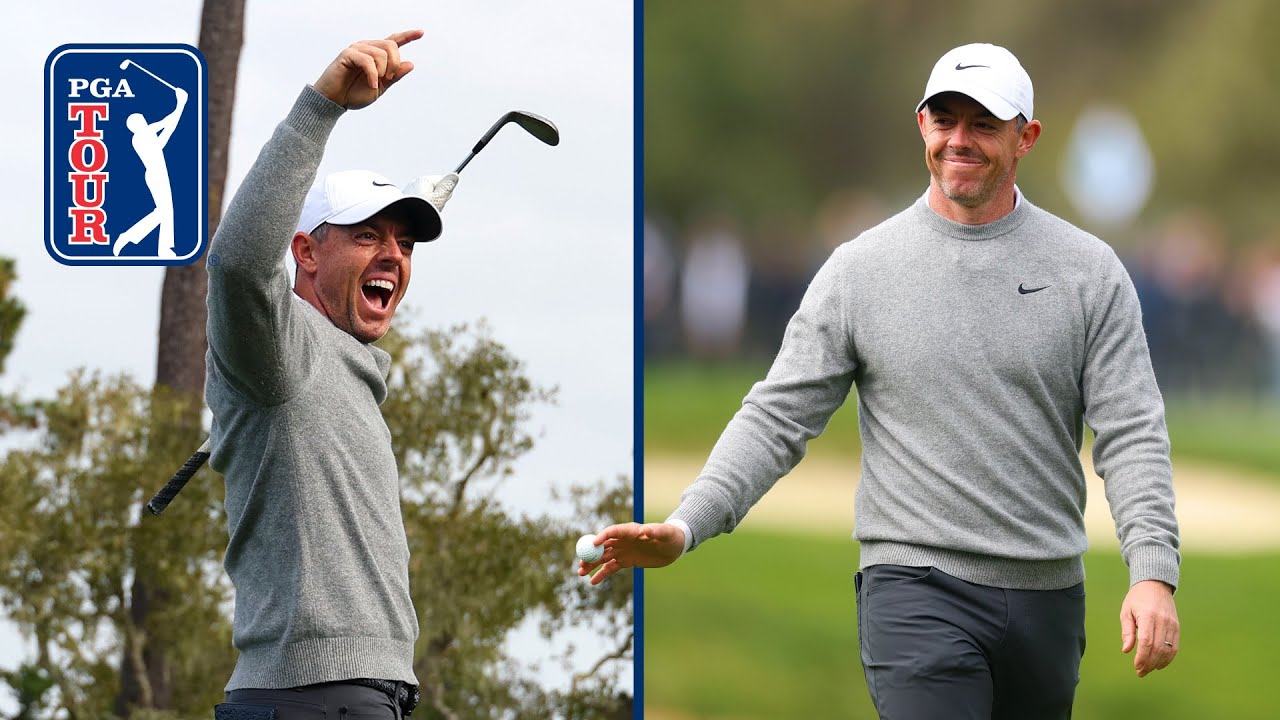 Rory McIlroy DUNKS hole-in-one at AT&T Pebble Beach