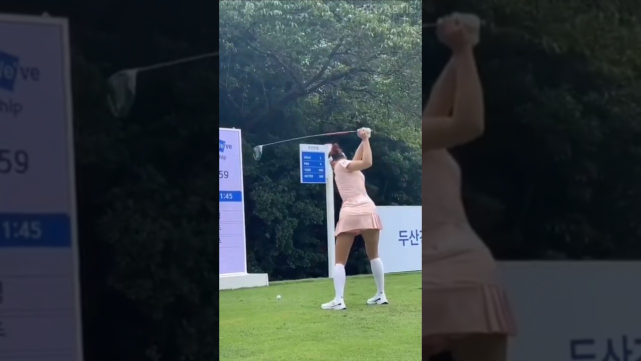 LPGA KOREA Yu Hyunjoo Golf Driver Swing & Slow Motion