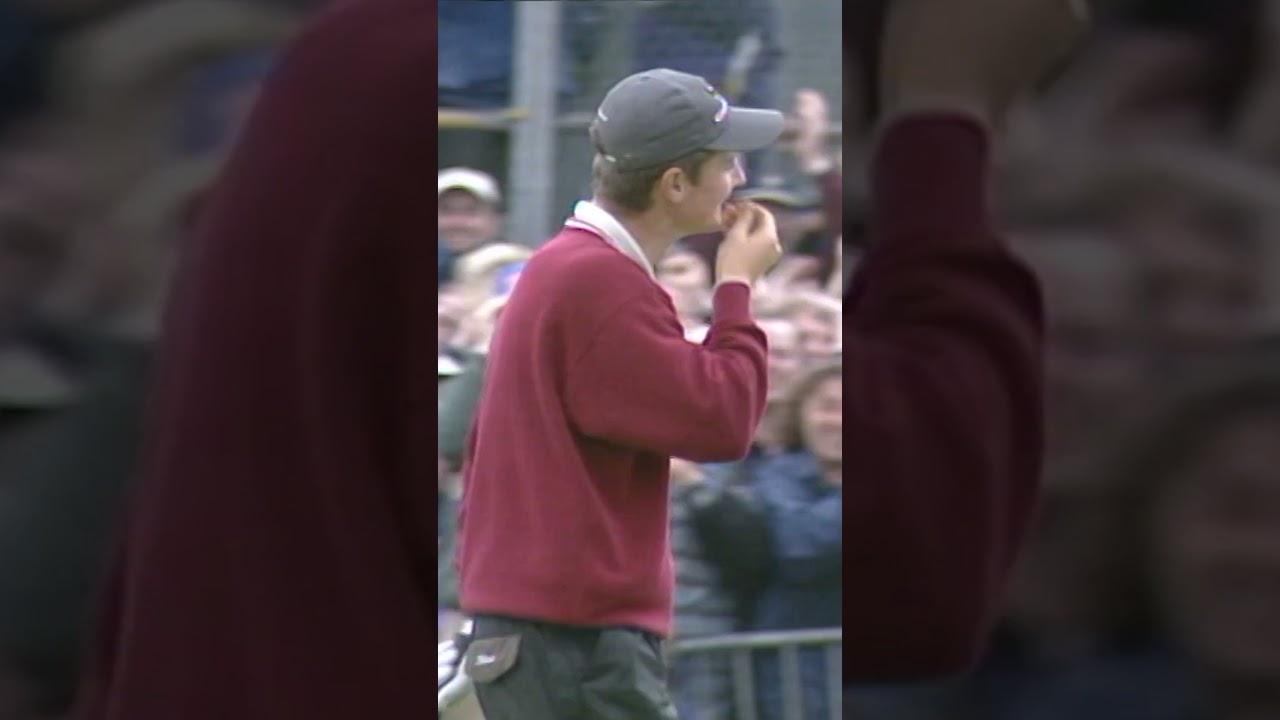 Justin Rose’s ICONIC hole-out at 17 Years Old! #golf