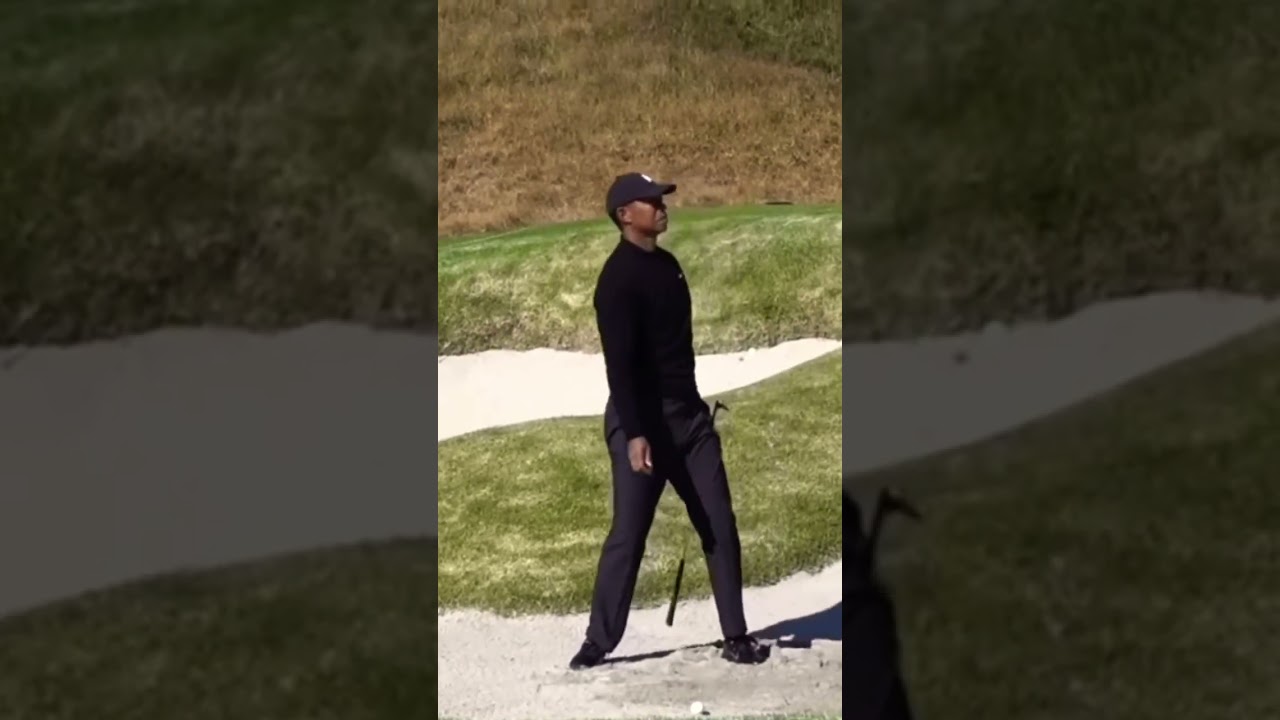 タイガーウッズ 見て学ぶ バンカー練習