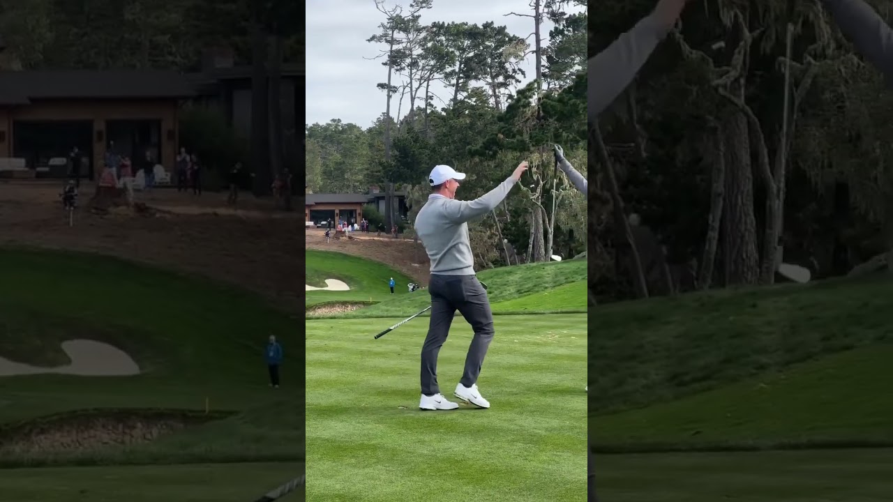 Rory with the slam dunk #golf