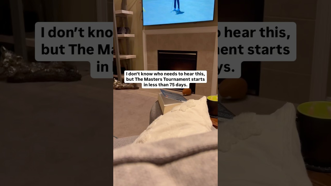 ⛳️ The Masters starts in less than 75 days ⭐️ #golf #pga #shorts