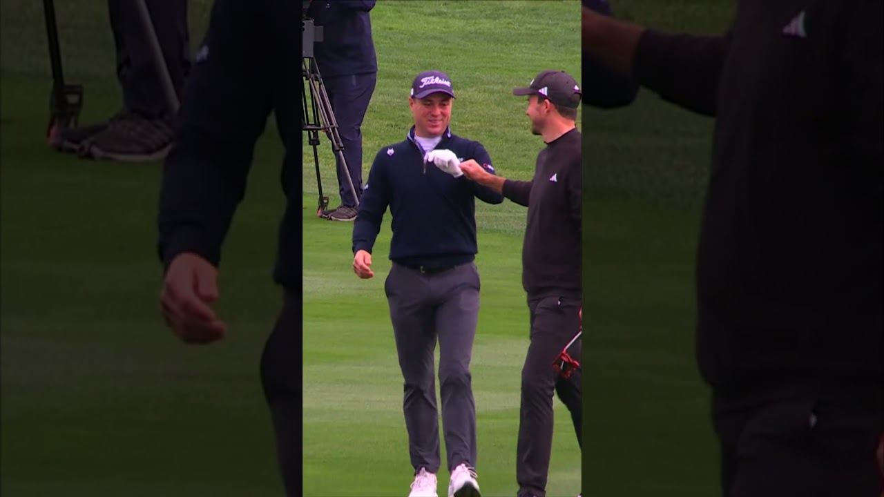 Justin Thomas holes out for eagle AGAIN 🦅⛳
