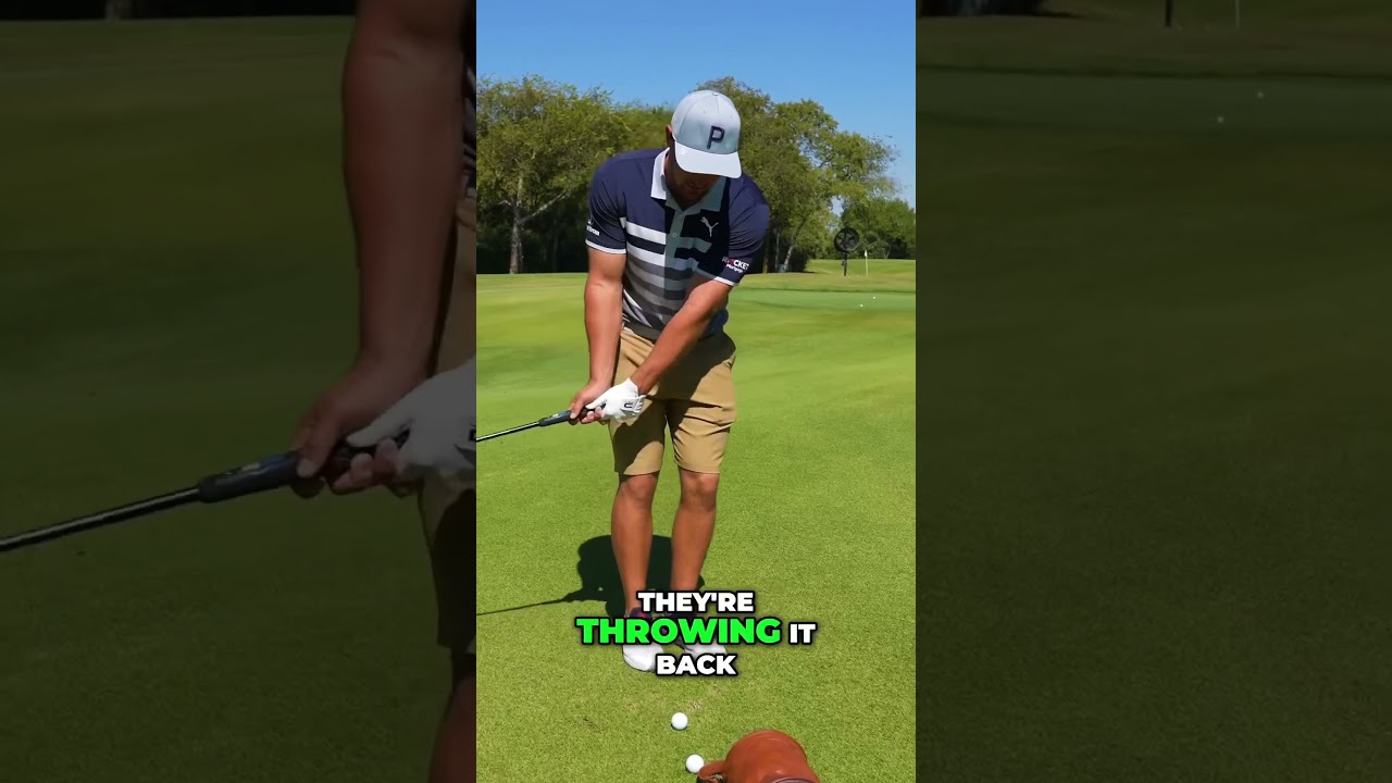 Bryson making chipping look easy #chippingpractice #golf #golfswing #golfpractice #brysondechambeau