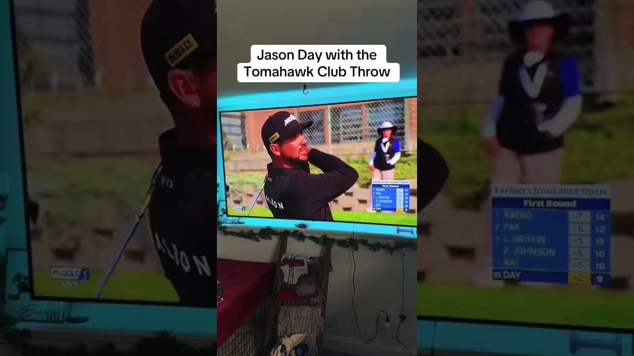 Jason Day with the tomahawk club throw. ⛳️🏌️#golfer #golf #golfswing  #golflife