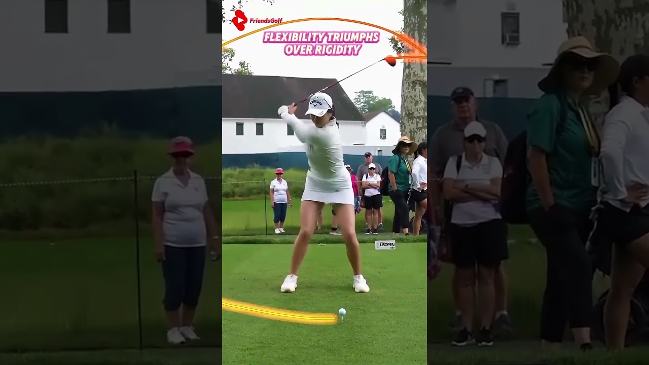 힘 빼란 이유가 무엇인지 보여주는 장미언니/ @friendxgolf      #골프스윙24H #골프 #골프기본기 #shorts