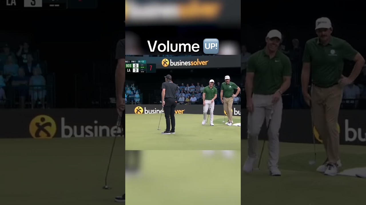 Justin Rose sinks the putt to show his appreciation for the countdown 😂