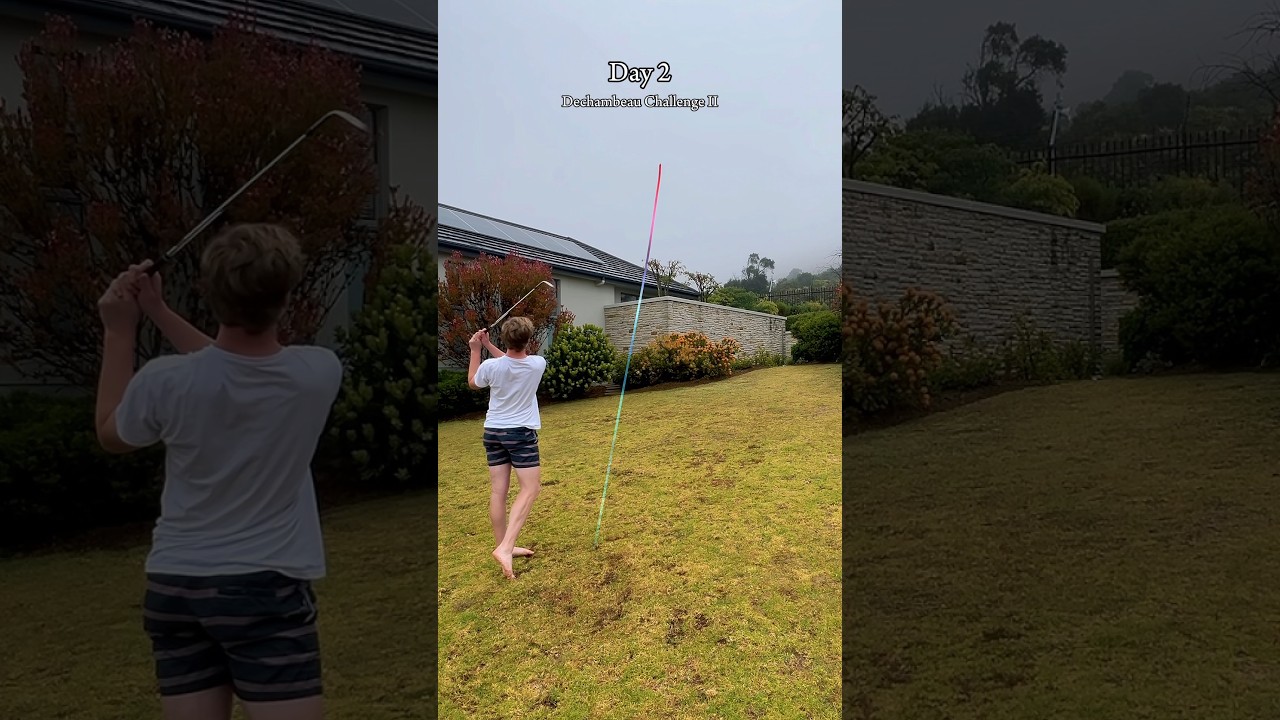 Day 2 | V2 of the Bryson Dechambeau Hole-in-One challenge 🏌🏠 #golfchallenge #brysondechambeau