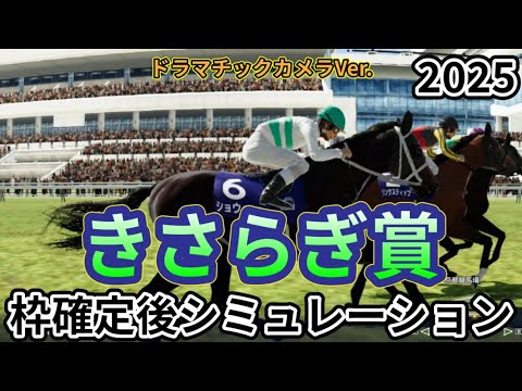 【きさらぎ賞2025】【Dカメラ】ウイポ枠確定後シミュレーション サトノシャイニング ショウヘイ ランスオブカオス ミニトランザット リンクスティップ #3255