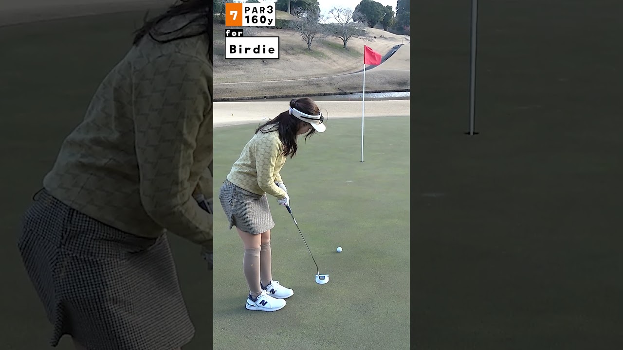 【ガチ対決】金田久美子VSなみき！ほのぼの9H対決で大盛り上がり！【6-7H】 #女子プロゴルファー #なみきゴルフ #ゴルフ対決 #shorts