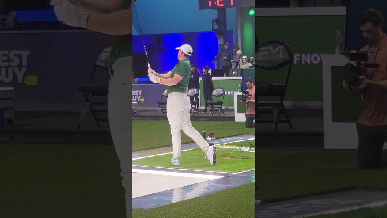 Rory McIlroy getting warm for #TGL