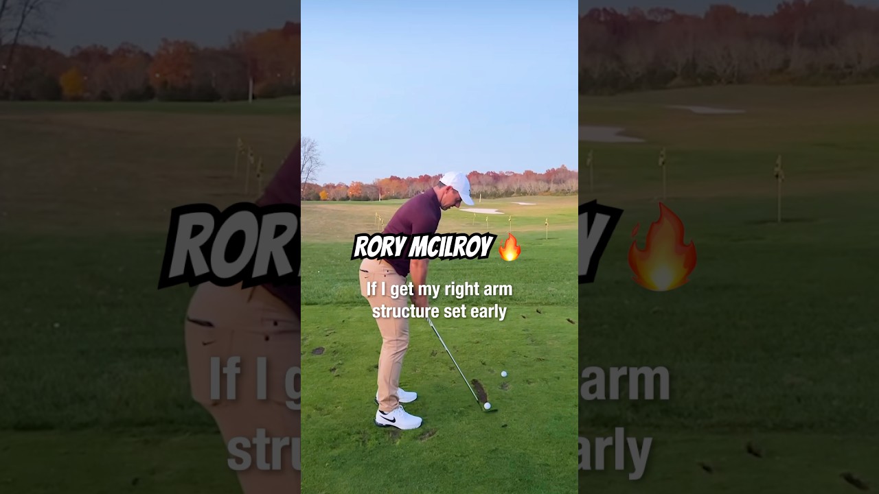 RORY MCILROY GOLF SWING SECRET 🤫 🔥 #golf #golfswing #rorymcilroy
