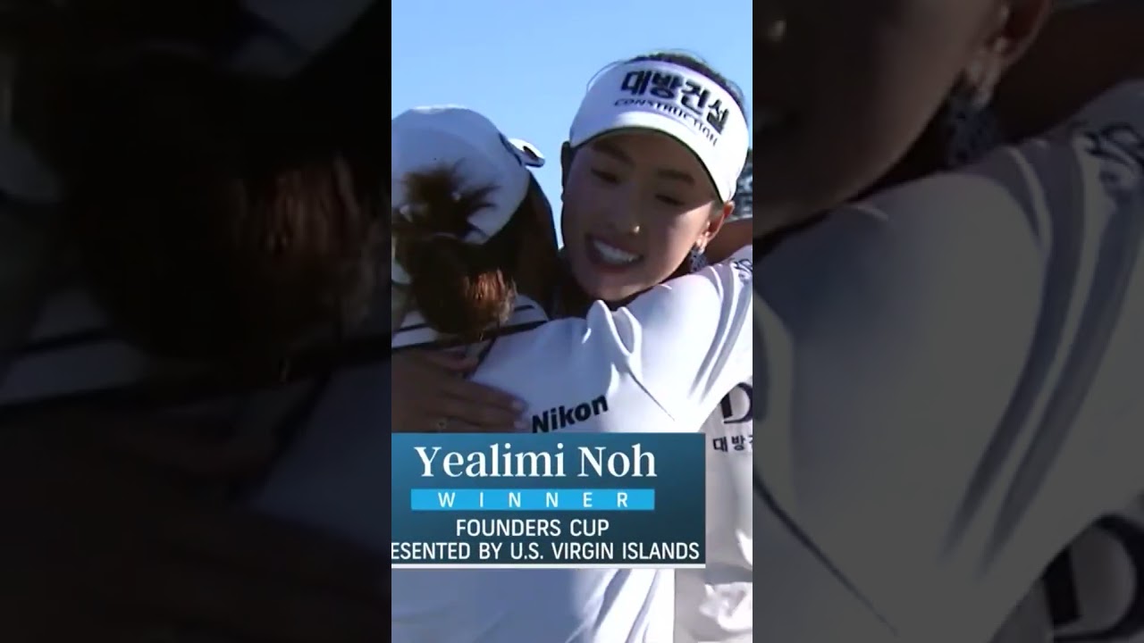 The winning putt that sealed Yealimi Noh's first win on the LPGA Tour 🏆