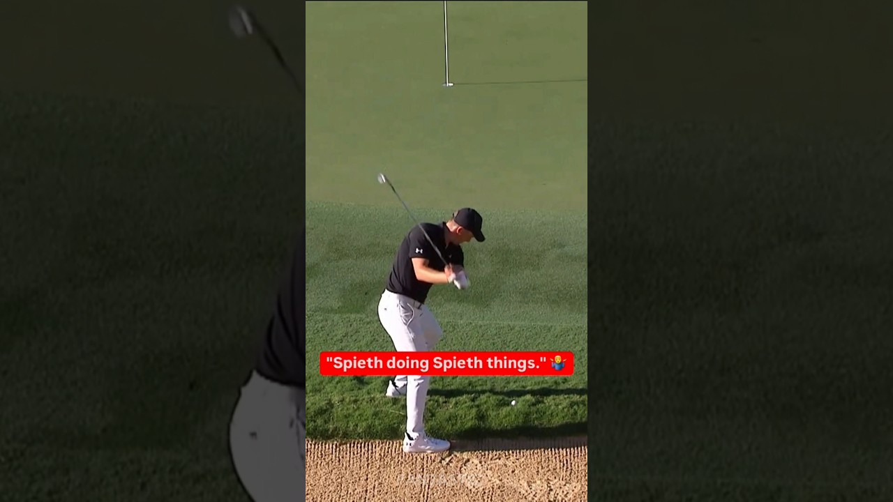 Spieth doing Spieth things (Great Golf Flop Shot)
