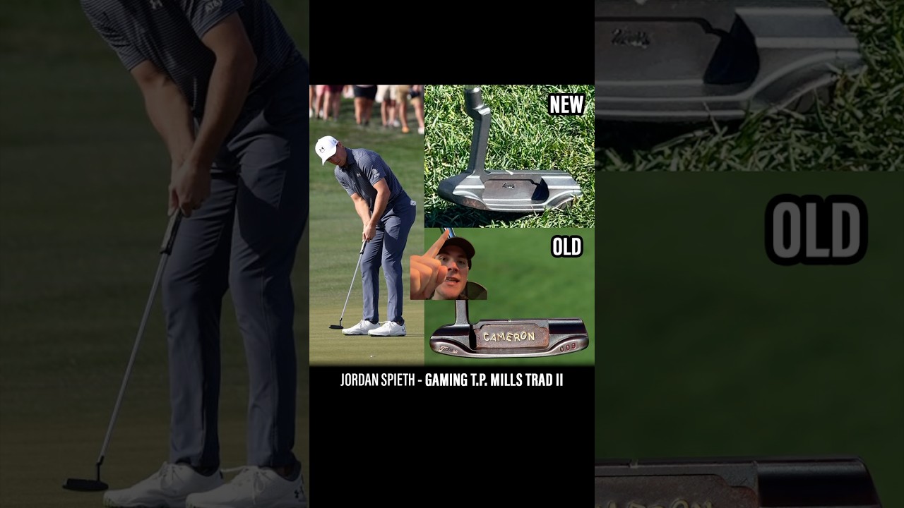 Jordan Spieth’s NEW PUTTER 👀 #golf #scottycameron #tpmills