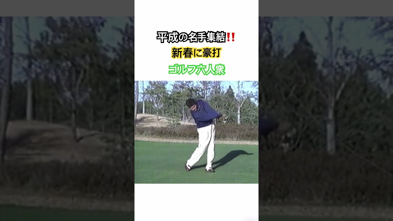 平成の名手集結‼️新春に豪打✨ゴルフ六人衆⛳️ #ゴルフ #golf #スイング #綺麗なスイング #ドライバー #ジャンボ尾崎 #尾崎直道 #尾崎健夫 #中嶋常幸