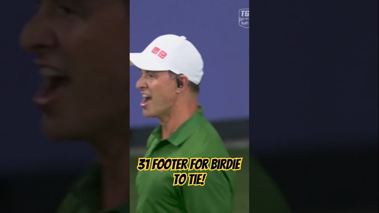 TGL: Adam Scott's 31 Footer for Birdie to Tie! #golf #tgl #shorts