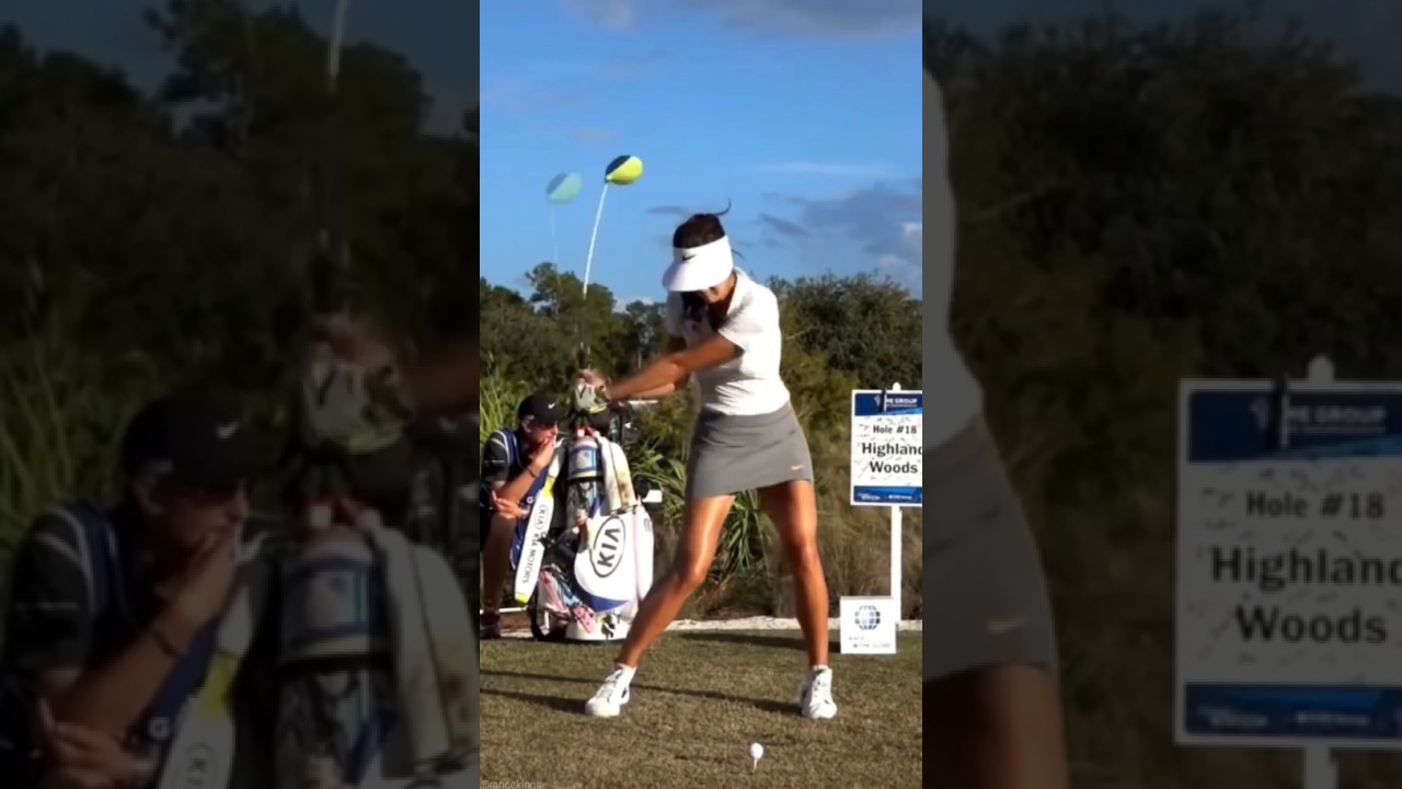 LPGA Michelle Wie Golf Driver Swing