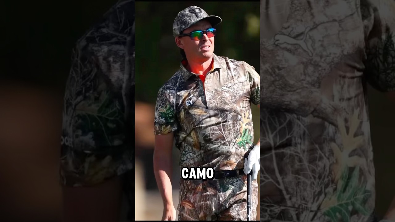 Rickie Fowler in full camo at the Waste Management?? #golf #pgatour #wastemanagement #golfer #rickie