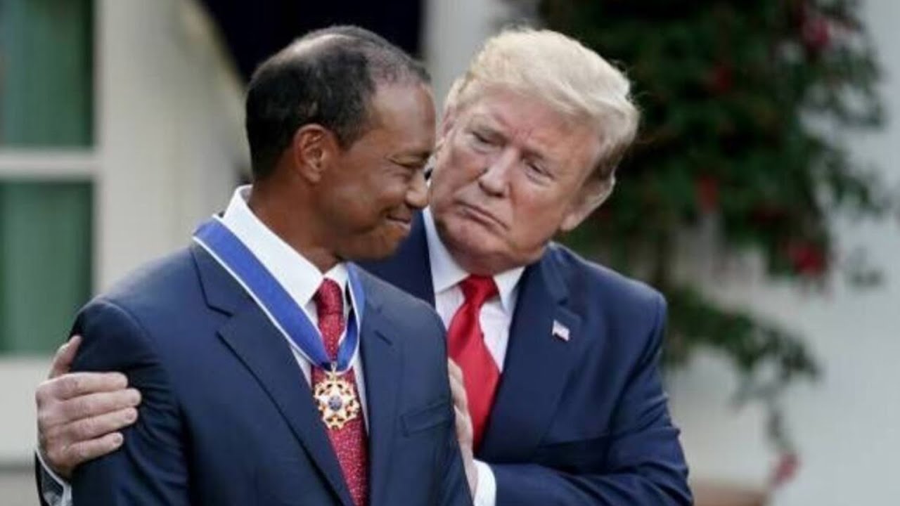 Tiger Woods heartbreaking admission made by Donald Trump on flight to Super Bowl