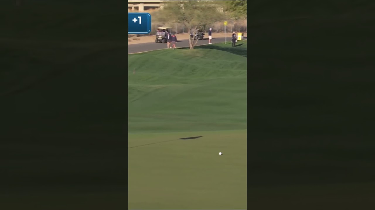 Clutch Golf! Justin Thomas Drains It on the Third Shot ⛳⚡" (For the third-shot hole-out) #PGATour