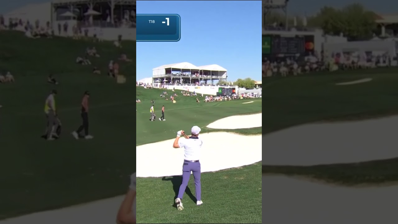 From the Fairway to the Cup – Justin Thomas' Unreal Hole-Out! ⛳🔥 #PGATour #GolfHighlights #shots