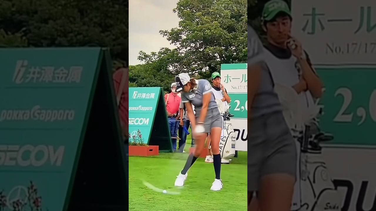 LPGA Japan Hara Erika Golf Iron Swing Slow Motion