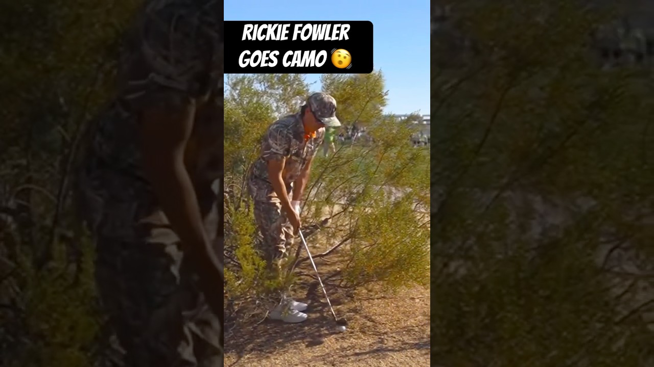Rickie Fowler ⛳️ Goes Camo 🫨 #golf #pga #rickiefowler