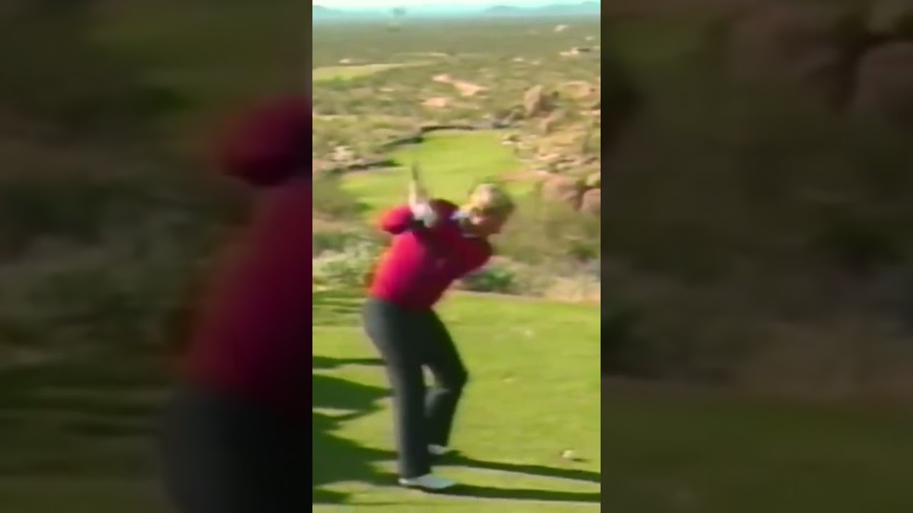 Jack Nicklaus Tee Shot Iron on par 4, 1983 #golf #pgatour #jacknicklaus