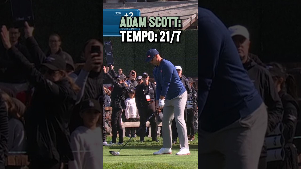 Adam Scott crushing drives at the 2025 Genesis Invitational! #golf