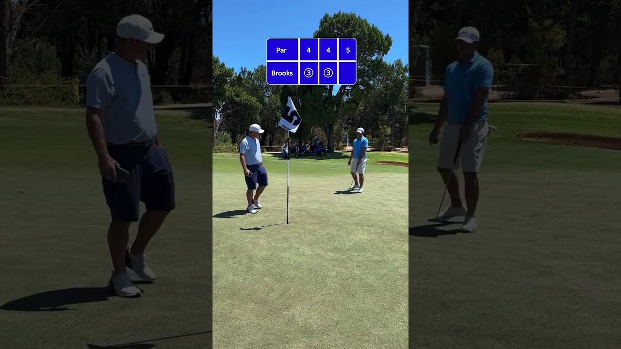 Play 3 holes with Brooks Koepka 🏌️‍♂️ #LIVGolfAdelaide #BrooksKoepka #golf