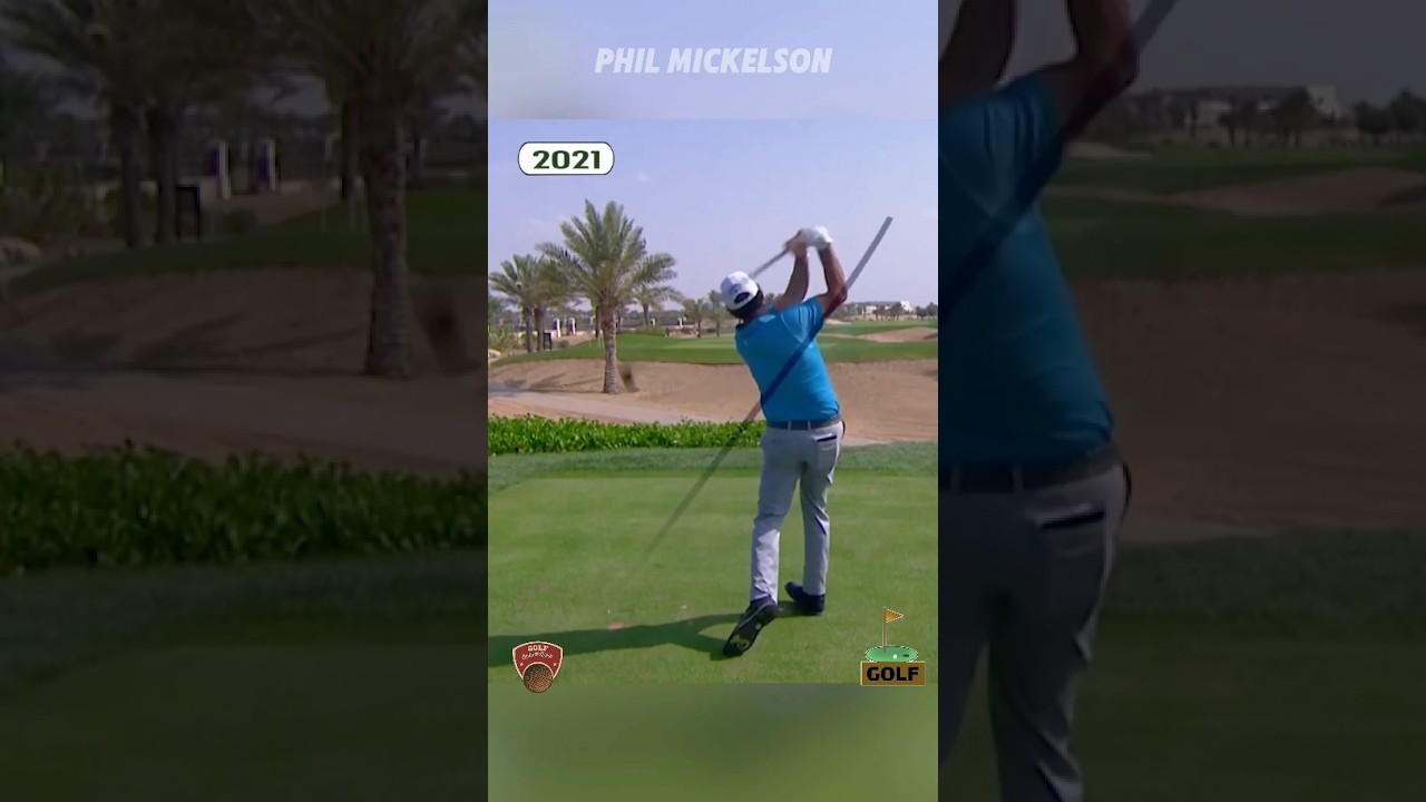 PGA Phil Mickelson Golf Swing through the years