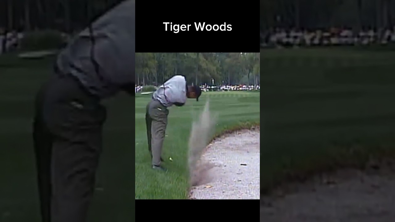 PGA Tiger woods insane Bunker Shot