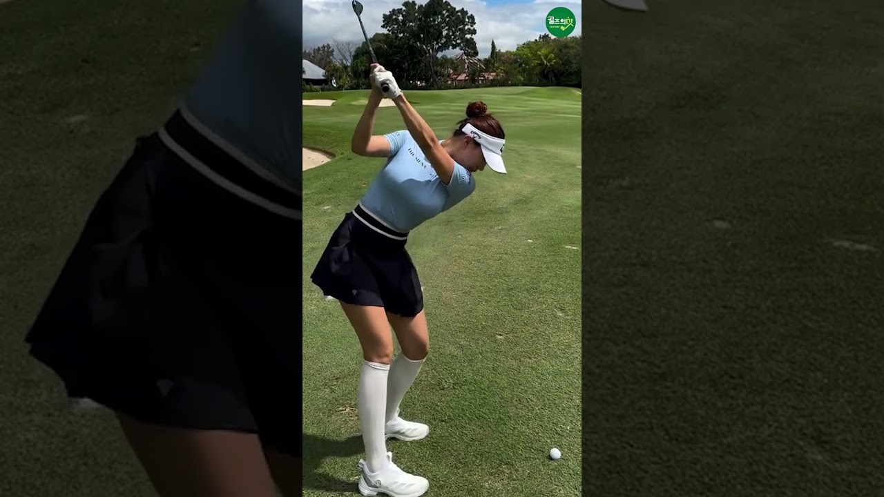 핀에 붙이는 찰떡 돈까스 🥰 | KLPGA 유현주(Hyunju Yoo) @_hyunju.__ #응원릴레이2025