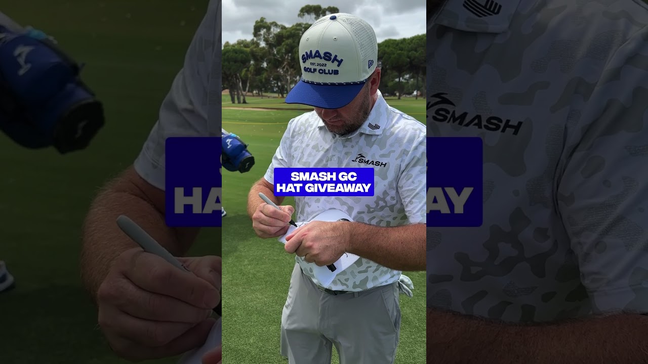 Enter to win this Smash GC hat when you visit the link in the description! #LIVGolf #SmashGC #golf